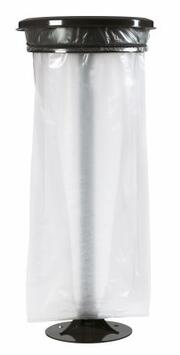 SUPPORT SAC COLLECMUR ESSENTIEL 110L AVEC COUVERCLE ET PIED GRIS MANGANESE