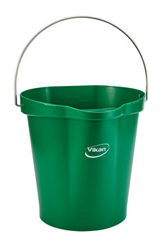 SEAU ALIMENTAIRE GRADUE BEC VERSEUR 12L VERT