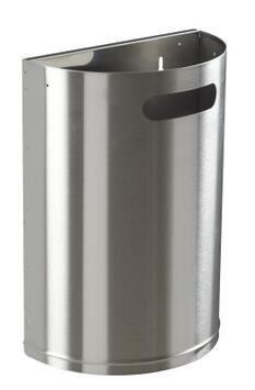CORBEILLE MURALE ARKEA 20L INOX BROSSE