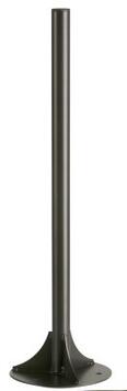 POTEAU 1 OU 2 FLUX SUR PLATINE A FIXER POUR SUPPORT SAC COLLEC GRIS MANGA