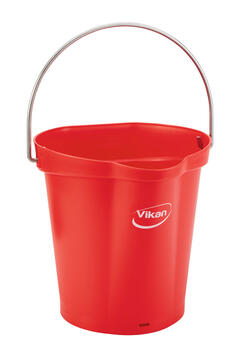 SEAU ALIMENTAIRE GRADUE BEC VERSEUR 6L ROUGE