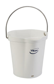 SEAU ALIMENTAIRE GRADUE BEC VERSEUR 6L BLANC