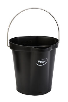 SEAU ALIMENTAIRE GRADUE BEC VERSEUR 6L NOIR