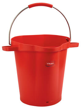 SEAU ALIMENTAIRE GRADUE BEC VERSEUR 20L ROUGE