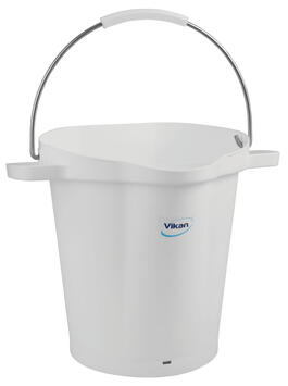 SEAU ALIMENTAIRE GRADUE BEC VERSEUR 20L BLANC