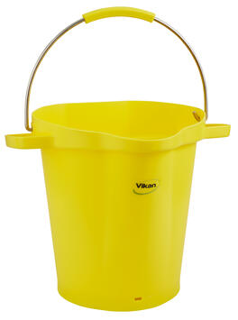 SEAU ALIMENTAIRE GRADUE BEC VERSEUR 20L JAUNE