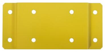 PLAQUE DE FIXATION MURALE POUR SUPPORT SAC COLLEC JAUNE