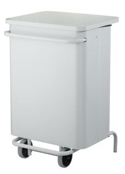 SUPPORT SAC CARENE COLLECROULE 70L 2 ROUES A PEDALE BLANC