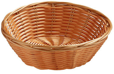 CORBEILLE PAIN RONDE COULEUR OSIER Ø18CM