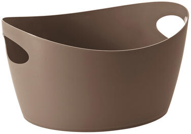 CORBEILLE POLYPROPYLÈNE TAUPE 15,5 X 12,5 X 8,5 CM
