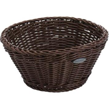 CORBEILLE À PAIN EN POLYPROPYLÈNE RONDE Ø 18 CM MARRON