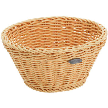 CORBEILLE À PAIN EN POLYPROPYLÈNE RONDE Ø 18 CM BEIGE