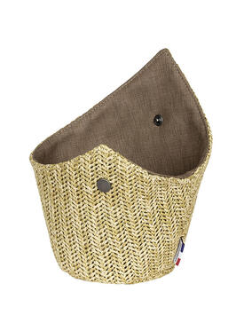 PANIERE BOREAL PAMPA D15CM PAILLE/TAUPE