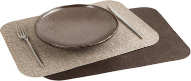 VINTAGE SET DE TABLE CACAO 40 X 30 CM
