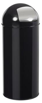 POUBELLE DOME A TRAPPE 45L NOIR