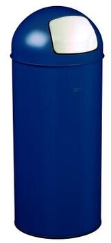 POUBELLE DOME A TRAPPE 45L BLEU