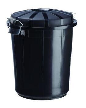 POUBELLE IMMEUBLE BAZI 70L NOIR