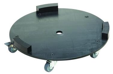 SOCLE A 5 ROULETTES PRATIK AVEC 1 FREIN 100L NOIR