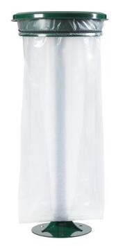 SUPPORT SAC COLLECMUR EXTREME 110L AVEC COUVERCLE ET PIED VERT MOUSSE