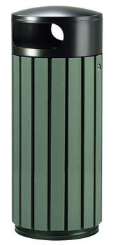 CORBEILLE ZENO ETIK 60L GRIS MANGANESE