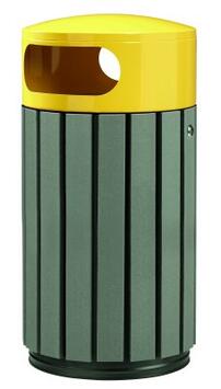 CORBEILLE ZENO ETIK 40L JAUNE