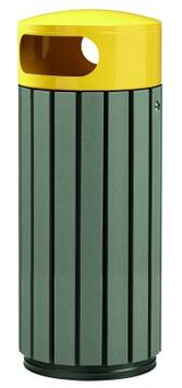 CORBEILLE ZENO ETIK 60L JAUNE