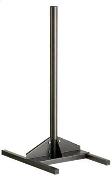 POTEAU 1 OU 2 FLUX SUR SOCLE A POSER POUR SUPPORT SAC COLLEC GRIS MANGANESE