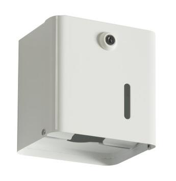 DISTRIBUTEUR UNIVERSEL DE PAPIER TOILETTE ROULEAU OU PLIÉ BLANKA BLANC