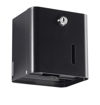DISTRIBUTEUR UNIVERSEL DE PAPIER TOILETTE ROULEAU OU PLIÉ MANGANESE NOIR