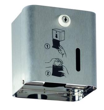 DISTRIBUTEUR DE SACHETS PÉRIODIQUES AXOS EN INOX BROSSÉ