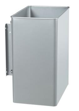 POUBELLE MURALE PIVOTANTE TOURNY 27L GRIS METAL