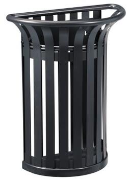 CORBEILLE MURALE TULIPE 35L GRIS ANTHRACITE MAT