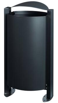 CORBEILLE SUR PIED ARKEA 100L GRIS ANTHRACITE MAT