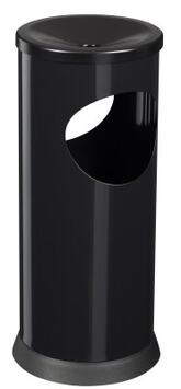 CENDRIER CORBEILLE KIPSO 0.25L/17.5L NOIR