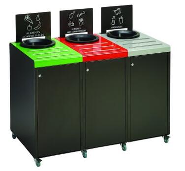 ROULETTES POUR POUBELLE ALITRI X4 (2 AVEC FREIN ET 2 SANS)