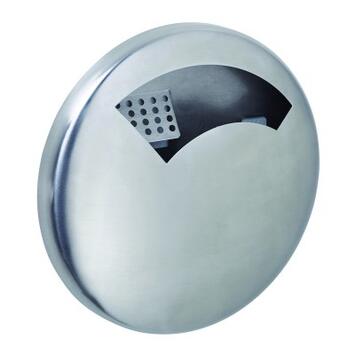 CENDRIER MURAL DISCO 0.5L INOX BROSSE