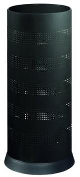 PORTE-PARAPLUIES KIPSO PERFORÉ 28L ACIER ANTI-UV NOIR GRAPHITE -
