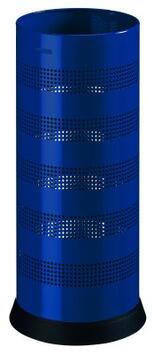 PORTE-PARAPLUIES KIPSO PERFORÉ 28L BLEU MAT