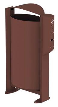 CORBEILLE SUR PIED ARKEA CANIN 60L AVEC DISTRIBUTEUR 200 SACS EFFET CORTEN