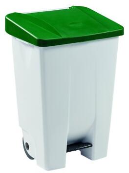 POUBELLE A PEDALE MOBILY 80L BLANC / VERT