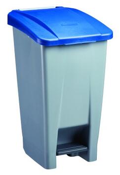 POUBELLE A PEDALE RECYCLEE MOBILY GREEN 60L GRIS / BLEU