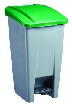 POUBELLE A PEDALE RECYCLEE MOBILY GREEN 60L GRIS / VERT
