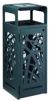 CORBEILLE CYBEL 110L ANTI-NUISIBLES AVEC CENDRIER ANTHRACITE