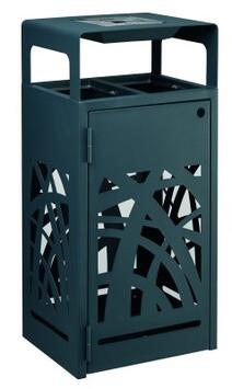 CORBEILLE AVEC CENDRIER CYBEL 1,5L + 2X60L ANTHRACITE