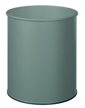 CORBEILLE A PAPIER PAPEA 30L GRIS METAL