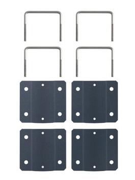 KIT DE FIXATION POUR POUBELLE EDEN SUR HYGECA GRIS ANTHRACITE MAT