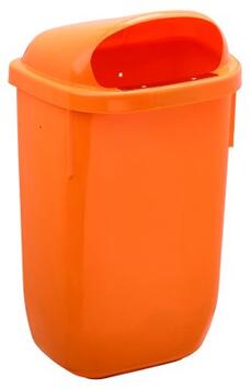 POUBELLE MURALE XERIOS 50L ORANGE / ORANGE