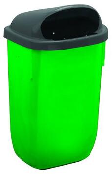 POUBELLE MURALE XERIOS 50L GRIS / VERT
