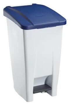 POUBELLE A PEDALE MOBILY 60L BLANC / BLEU