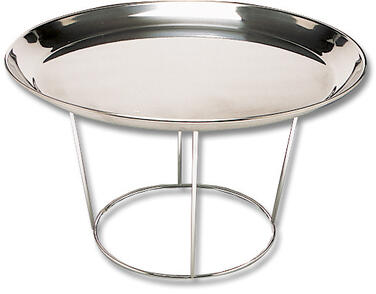 SUPPORT CHROMÉ POUR PLATEAU DE FRUITS DE MER H 19 CM